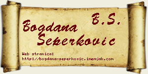 Bogdana Šeperković vizit kartica